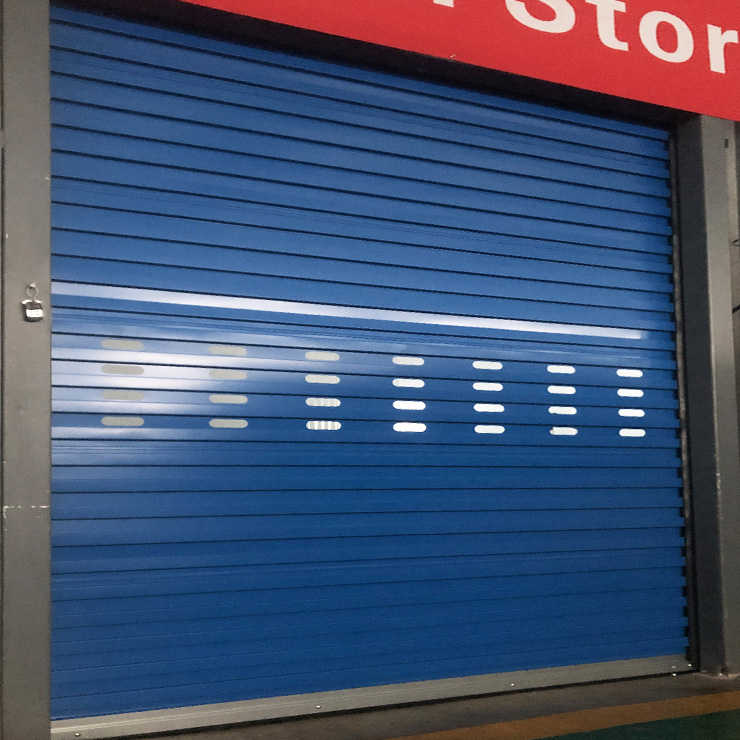 Modern Mavi Otomatik Çelik Yukarı Kapı